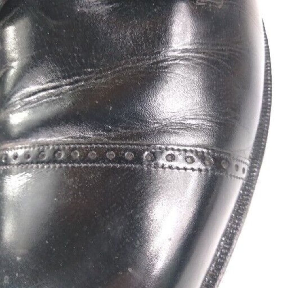 Florsheim‎ Mens Canton Black Cap Toe Oxfords Shoes 12 Medium (D) with Box - Picture 2 of 12